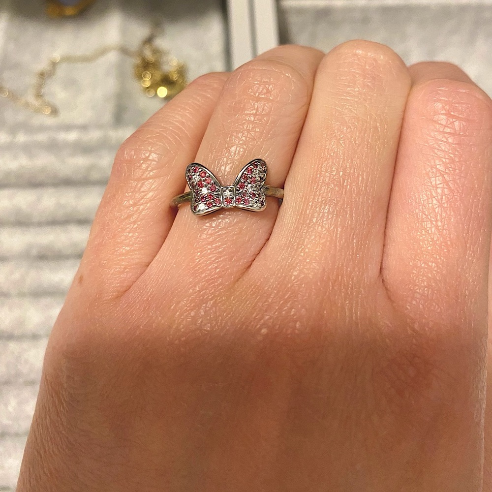 Pandora x Disney Minnie bow ring in Silver